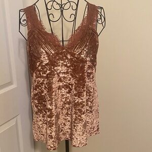 Entro Blush Velvet Camisole